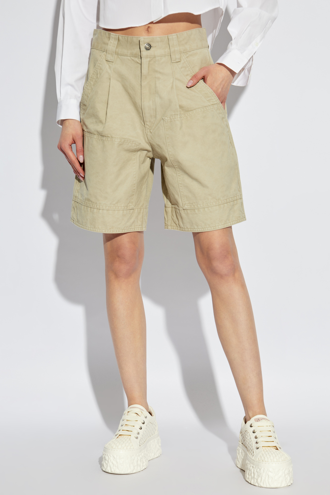 ショートパンツ Marant Etoile Shorts Mifa Marant Etoile Mifa cotton-blend shorts Isabel Marant Etoile
